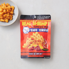 [Jung Sae Woo] Fried Real Prawn Snack Habanero Chilli Flavour 60g - 24EA/CTN