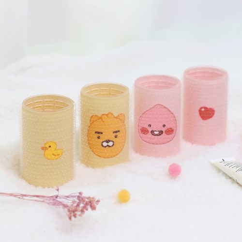 [Kakao Friends] Little Friends Hair Roll Set 3pcs (Little Apeach)