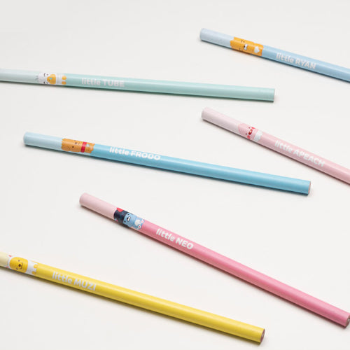 [Kakao Friends] Little Friends Pencil Set 4pcs (Little Ryan & Little Muzi)