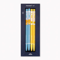 [Kakao Friends] Little Friends Monami 153 Ballpoint Pen 4pcs (Little Ryan & Little Muzi)