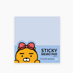 [Kakao Friends] Sticky Note Pad (Ryan-Ribbon Theme)