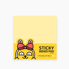 [Kakao Friends] Sticky Note Pad (Muzi-Ribbon Theme)