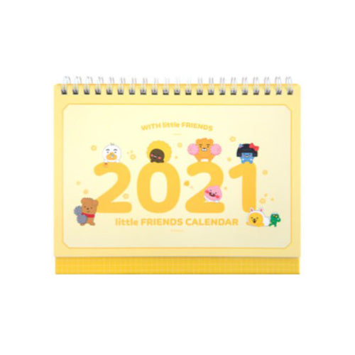 [Kakao Friends] Little Friends 2021 Small Desk Calendar (Yellow)