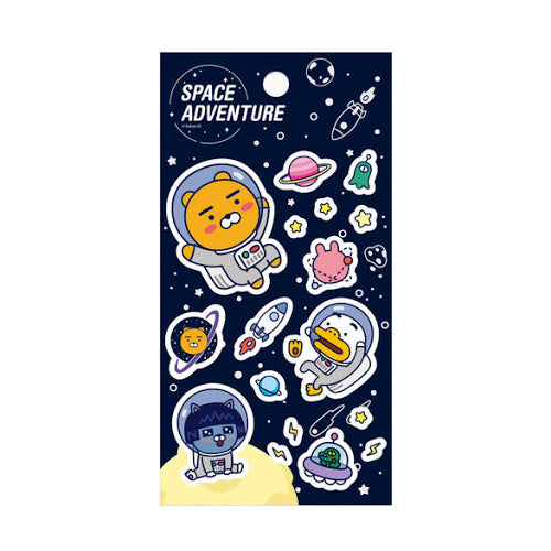 [Kakao Friends] Space Adventure Hologram Sticker (Ryan & Tube)