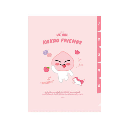 [Kakao Friends] 5 Pocket File (Apeach)