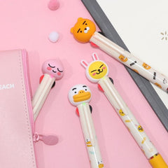 [Kakao Friends] Figure Multi 4 Color Ballpoint Pen (Apeach)