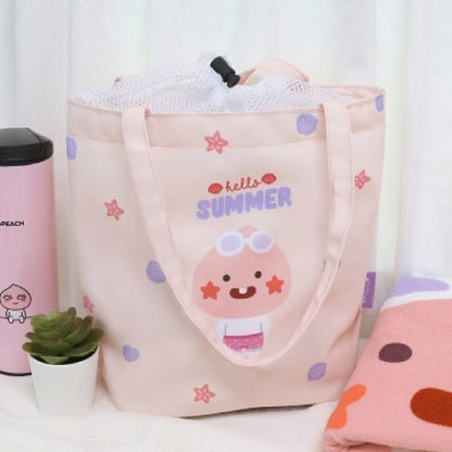 [Kakao Friends] Little Friends Mesh Beach Bag (Little Apeach)