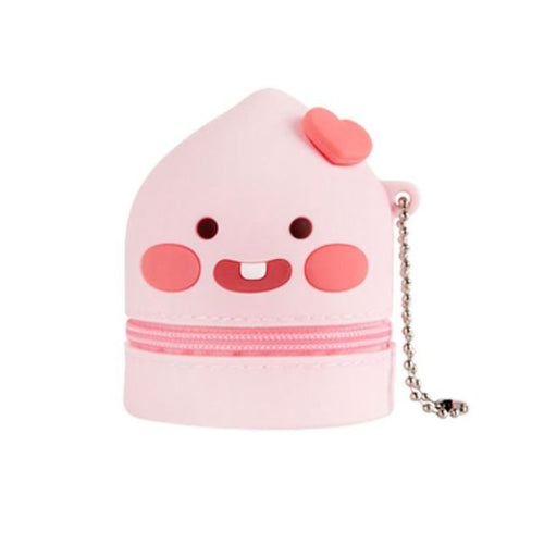 [Kakao Friends] Little Friends Silicone Keyring Pouch (Little Apeach)