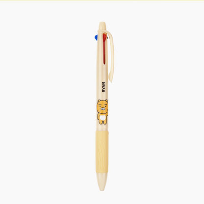 [Kakao Friends] 3 Color Ballpoint Pen (Ryan)
