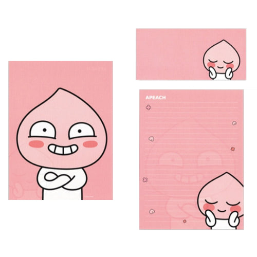 [Kakao Friends] Little Friends Basic Letter Pad Set (Little Apeach)