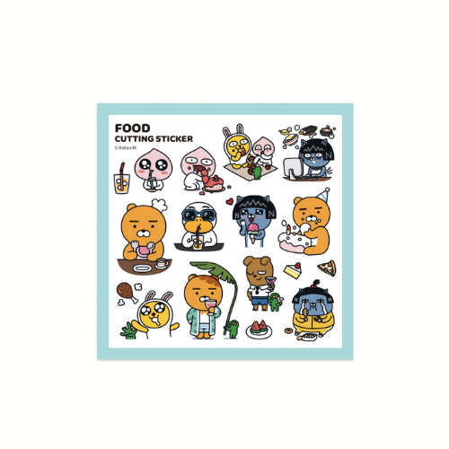 [Kakao Friends] Cutting Sticker (Food)