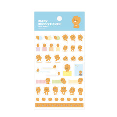 [Kakao Friends] Little Friends Diary Decor Sticker (Ryan)