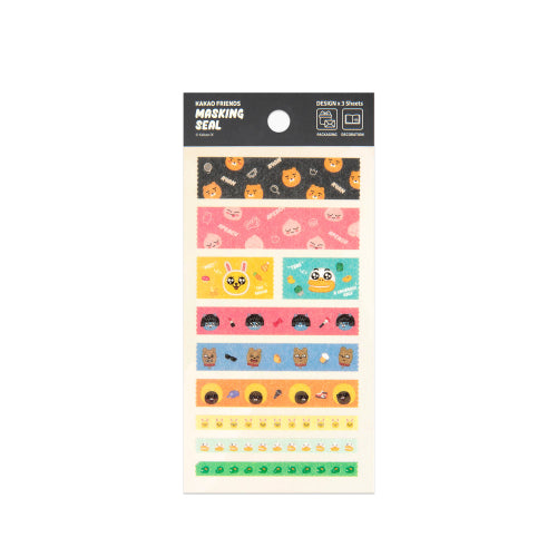 [Kakao Friends] Kakao Friends Masking Seal Sticker