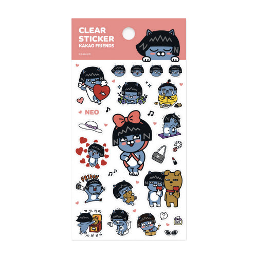 [Kakao Friends] Transparent Sticker (Neo)