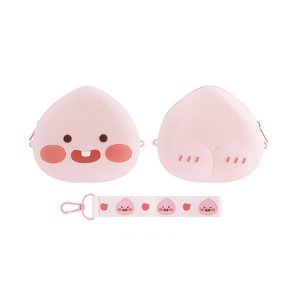 [Kakao Friends] Little Friends Silicone Face Pouch (Little Apeach)