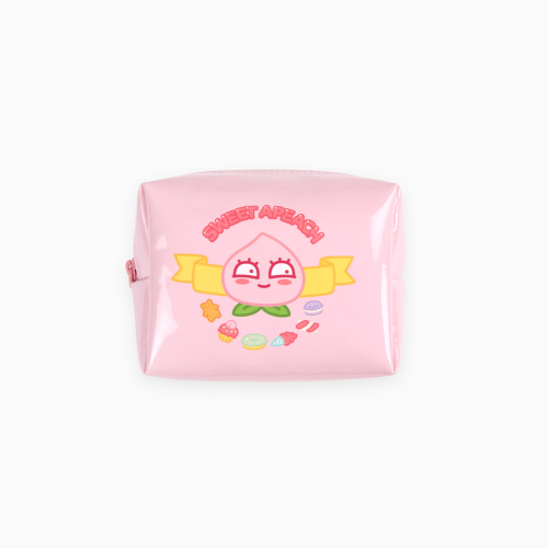 [Kakao Friends] Sweet Apeach Enamel Cube Pouch M (Apeach B)
