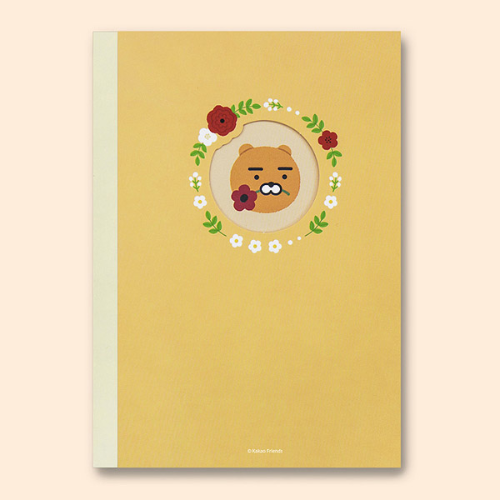 [Kakao Friends] Flower Theme Domsongchang Pad Note S (Ryan)