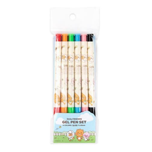 [Kakao Friends] Little Friends 6 Color Ballpoint (Gel) Pen Set