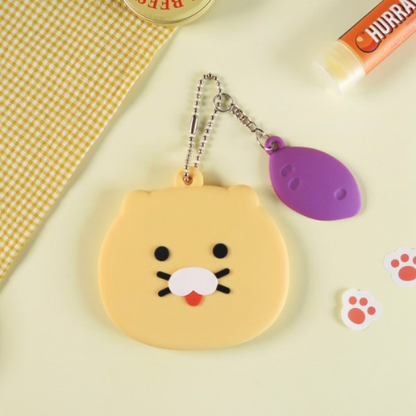 [Kakao Friends] Beauty Hand Mirror Key Ring (Choonsik)