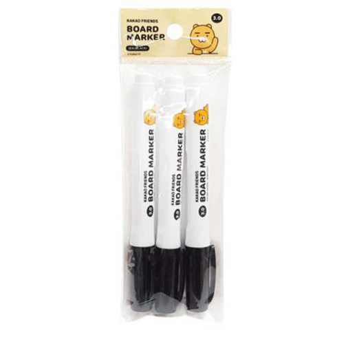 [Kakao Friends] Board Marker 3pcs Set - Black