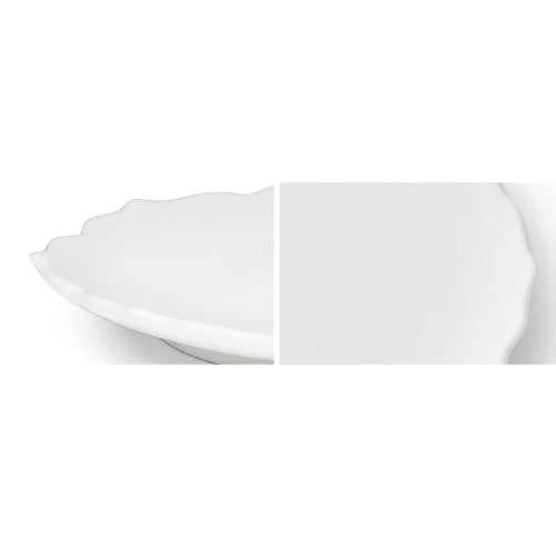 [KwangJuYo] Modern Line Lotus Flower Series White Lotus Flower Plate Set 2pcs