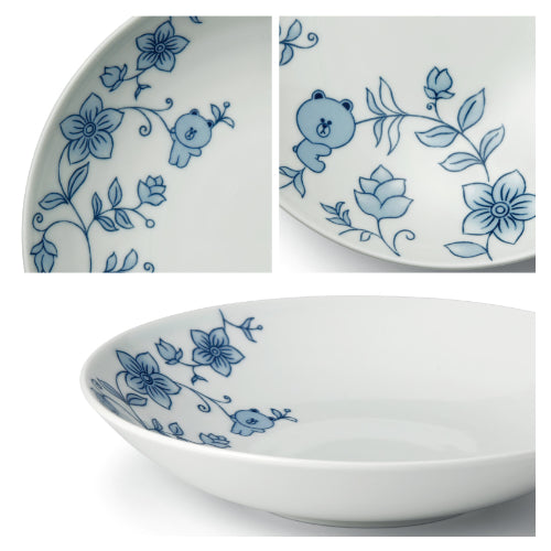 [KwangJuYo] Brown & Friends Series Round Dish 17 (Brown)