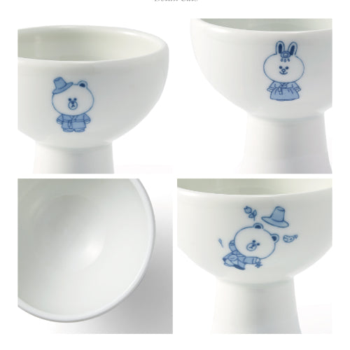 [KwangJuYo] Brown & Friends Series Bell Cup Set (Brown & Cony)