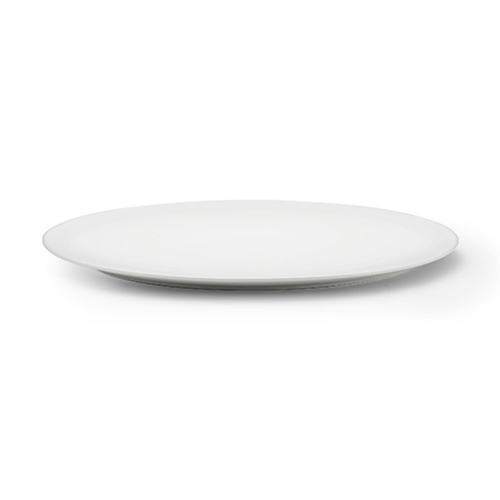 [Kwangjuyo] Modern Line Wolbaek Series White Circle Flat Plate 28
