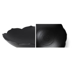 [KwangJuYo] Modern Line Lotus Flower Series Ink Black Concave Dish 13
