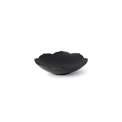 [KwangJuYo] Modern Line Lotus Flower Series Ink Black Concave Dish 13