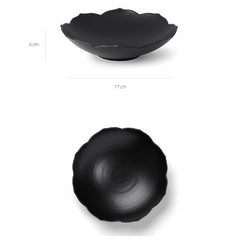 [KwangJuYo] Modern Line Lotus Flower Series Ink Black Concave Dish 17