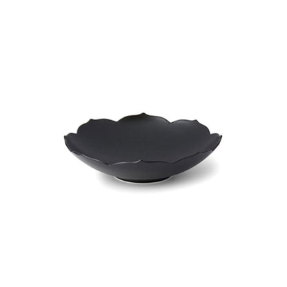 [KwangJuYo] Modern Line Lotus Flower Series Ink Black Concave Dish 17