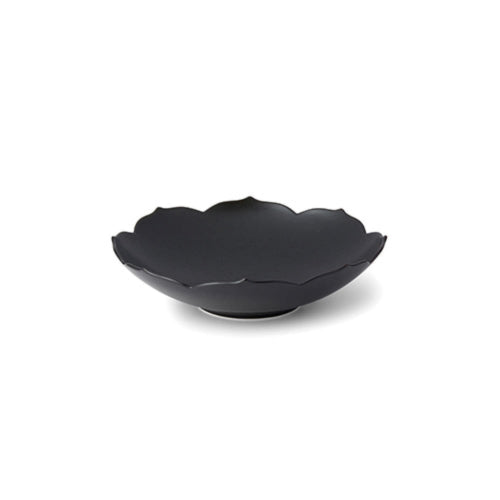 [KwangJuYo] Modern Line Lotus Flower Series Ink Black Concave Dish 17