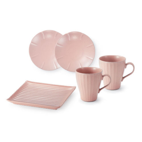[KwangJuYo] Modern Line MiGak Series Pink Dessert Set for 2 5pcs