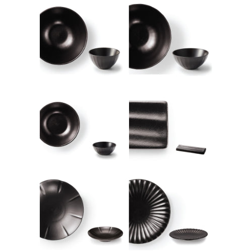 [KwangJuYo] Modern Line MiGak Series Black Set for 2 11pcs