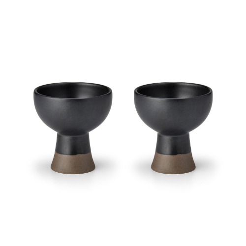 [Kwangjuyo] Casual Line DanJi Series Black Bell Cup Set 2pcs