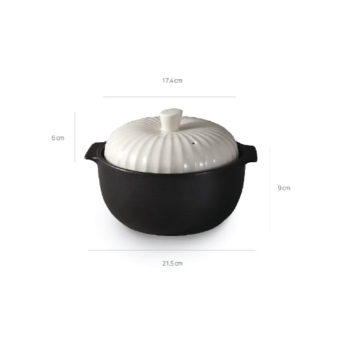 [KwangJuYo] Modern Line MiGak Series Snow White Heat-Proof Pot 18