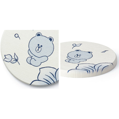 [KwangJuYo] Brown & Friends Series Diatomous Soil Coaster (Brown)