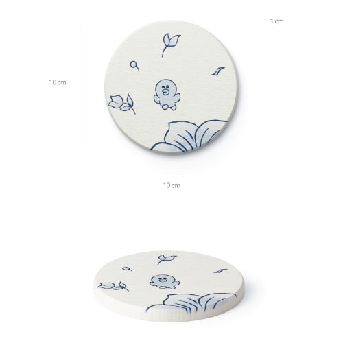 [KwangJuYo]Brown & Friends Series Diatomous Soil Coaster (Sally)