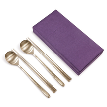 [Kwangjuyo] Brassware (Bang-jja) Spoon & Chopsticks Set