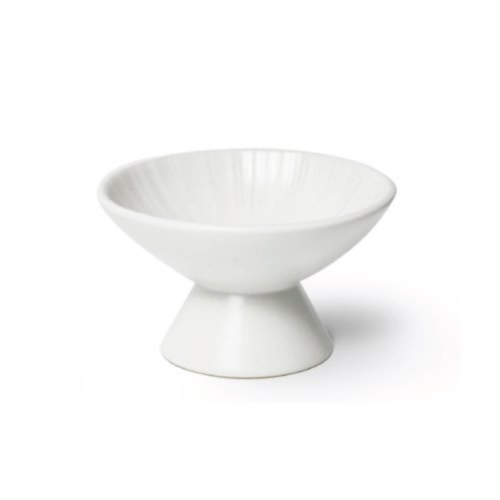 [Kwangjuyo] Modern Line Seashell Series White Footed Bowl