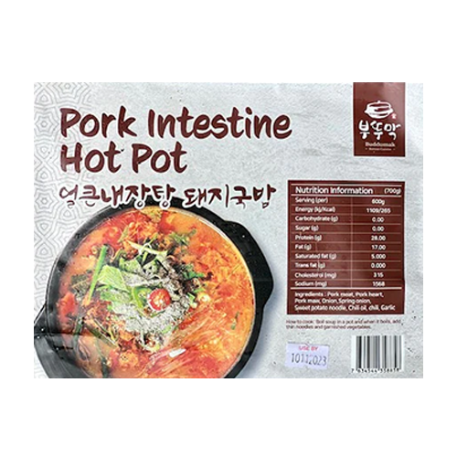 [Buddumak] Pork Intestine Hot Pot 700g - 20EA/CTN