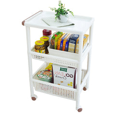 [Moving Rack] Moving Shelf (Rack) 33cm White