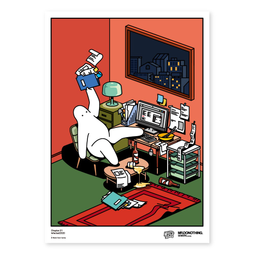 [Mr.donothing] A4 Poster - Work From Home