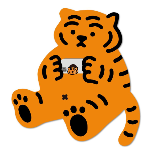 [Muzik Tiger] Phone Tiger Big Removable Stickers