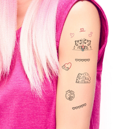 [Muzik Tiger] Heart Tiger Tattoo Stickers