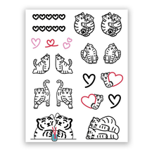 [Muzik Tiger] Heart Tiger Tattoo Stickers