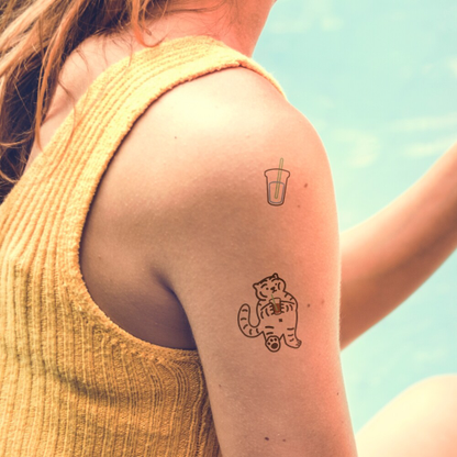[Muzik Tiger] Today's Tiger Ver.3 Tattoo Stickers