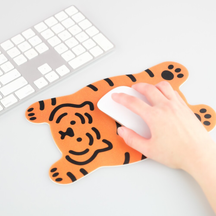 [Muzik Tiger] Flat Tiger PVC Mouse Pad (Red)