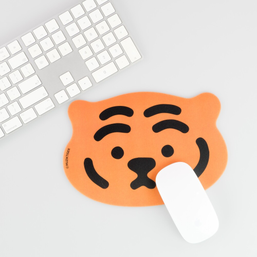 [Muzik Tiger] Tiger Face Mouse Pad (Red)